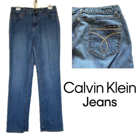 Calvin Klein Skinny Jeans Straight Leg Light Wash Size 6/30 - Picture 1 of 13